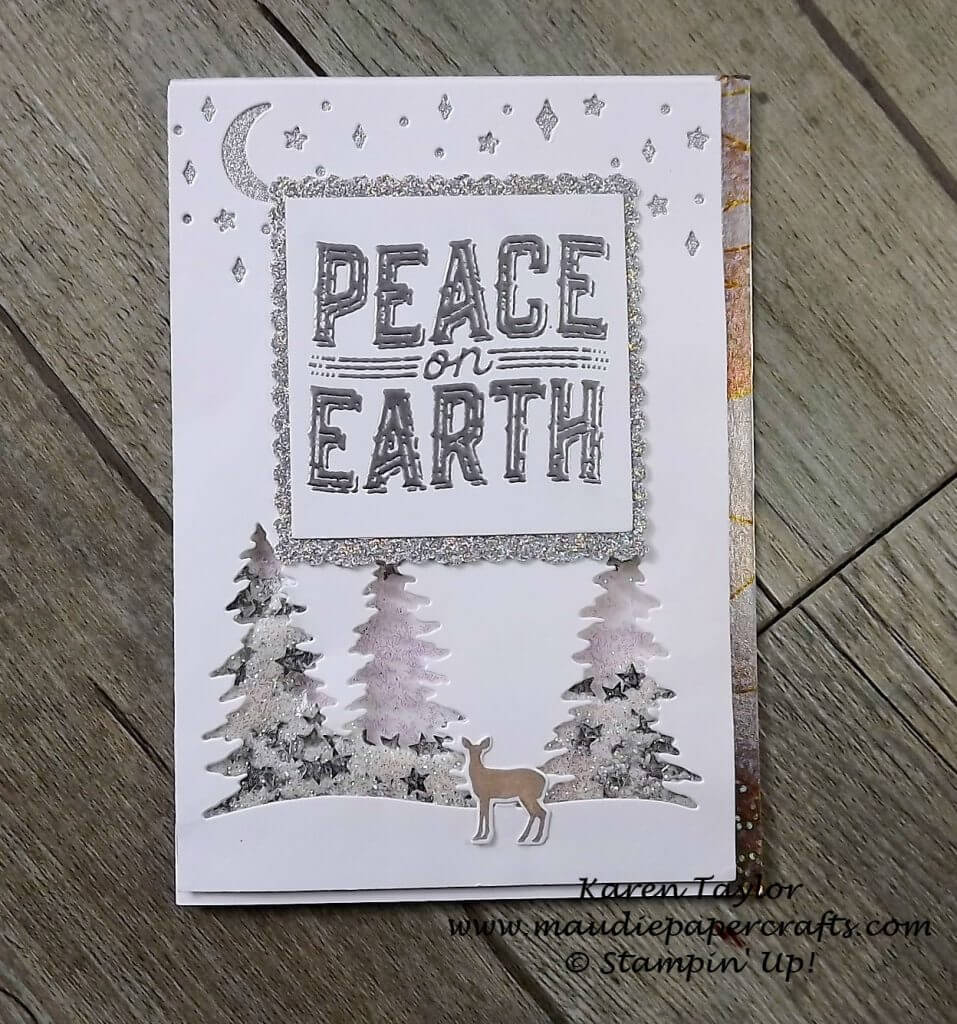 Stampin' Up! Carols of Christmas shaker card 