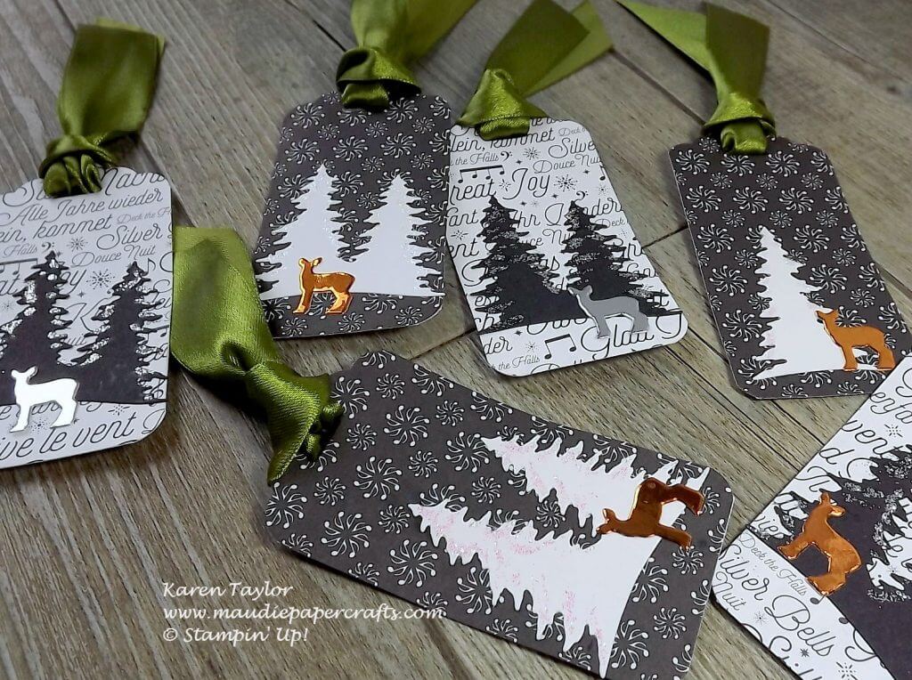 Stampin' Up! Carols of Christmas tags