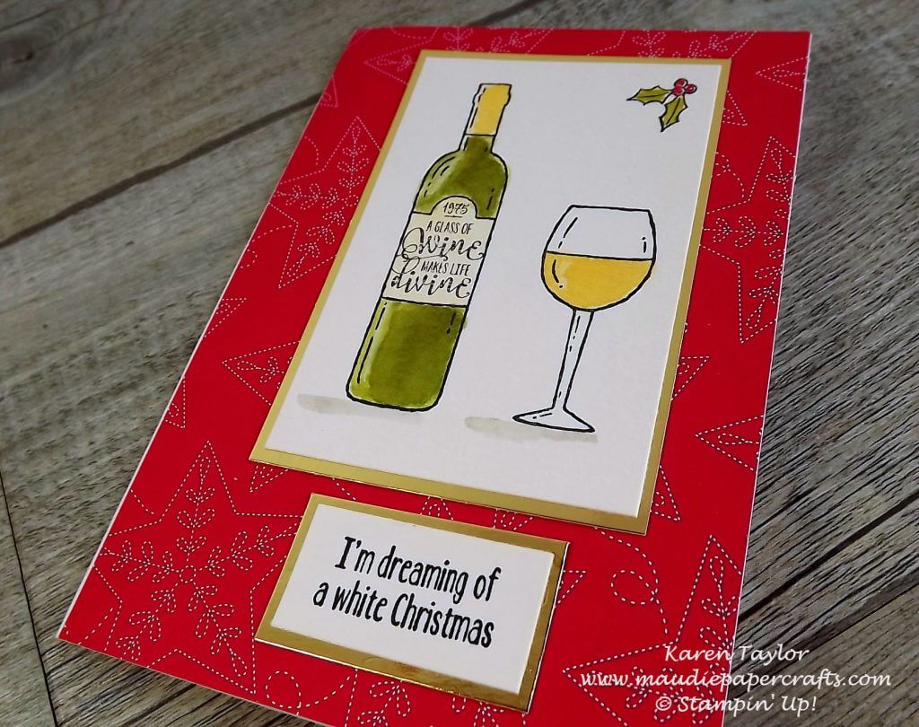 Stampin' Up! Half Full Christmas Card 