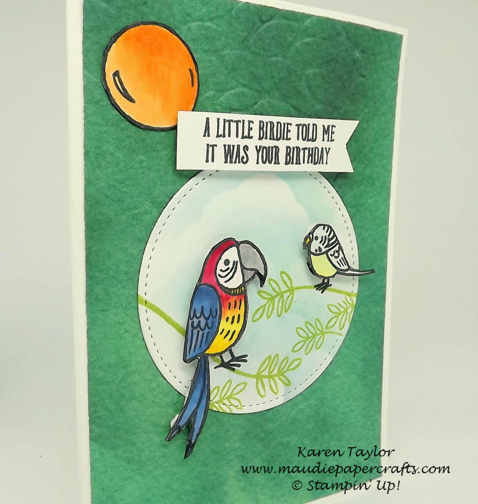 Stampin' Up! Bird Banter card