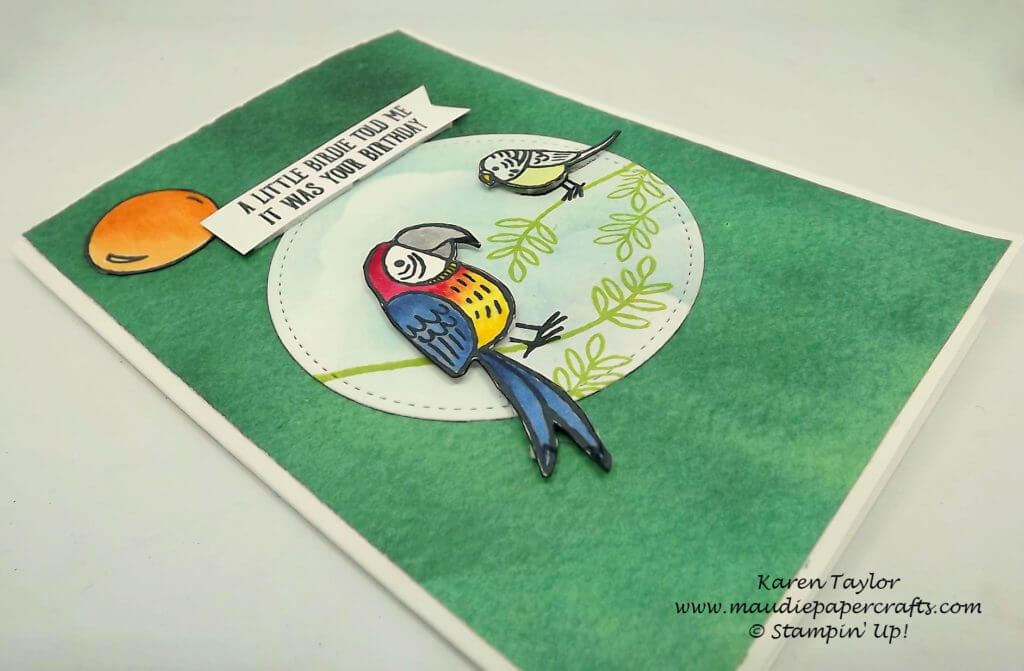 Stampin' Up! Bird Banter card