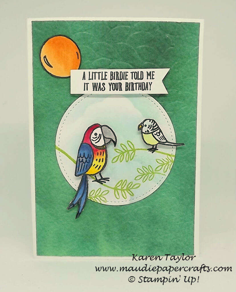 Stampin' Up! Bird Banter card