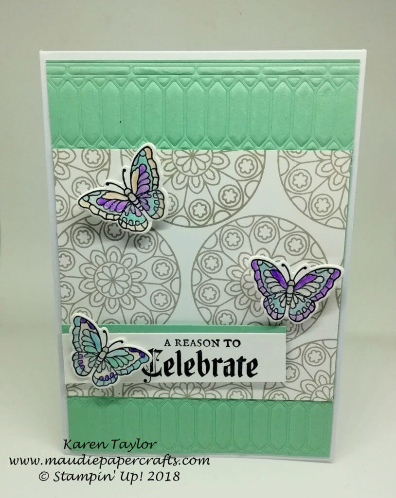 Stampin' Up! Painted Glass card 